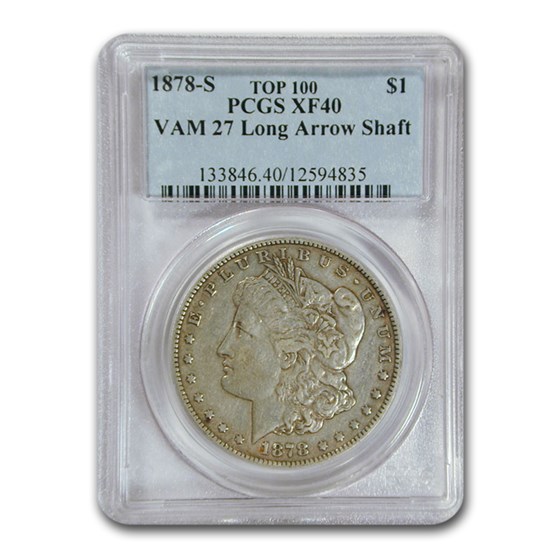 1878-S Morgan Dollar XF-40 PCGS VAM 27 (Long Arrow Shaft) 1878-S Morgan Dollar XF-40 PCGS VAM 27 (Long Arrow Shaft)